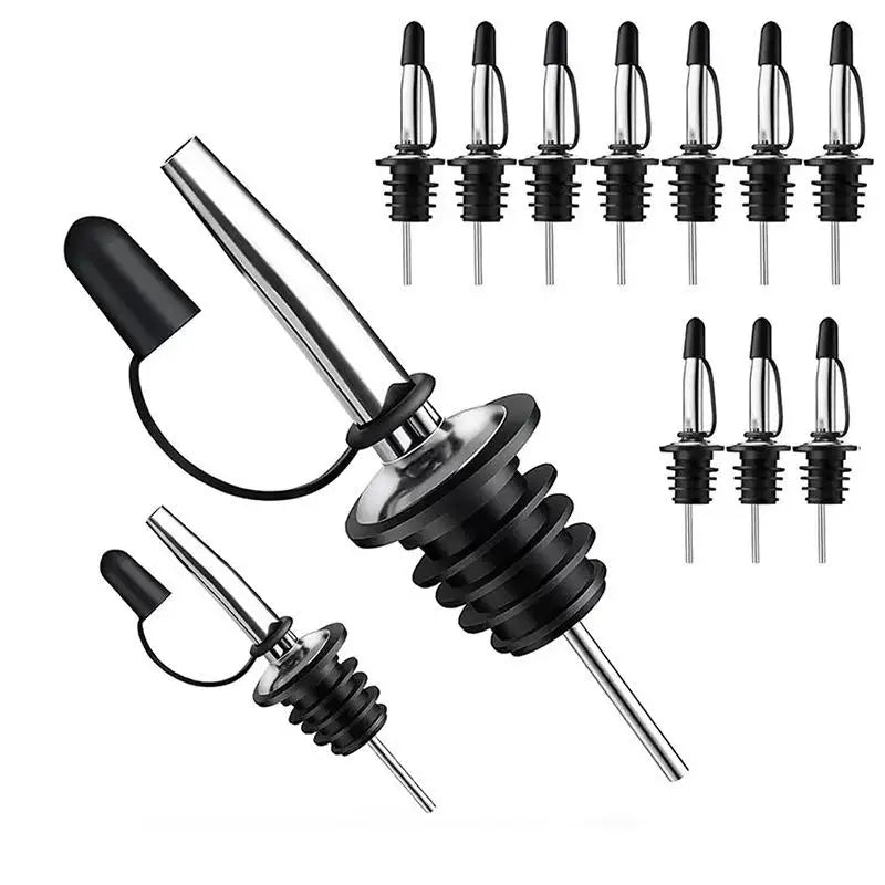 Leak-Proof Wine Bottle Stopper, Pourer & Dispenser Nozzle