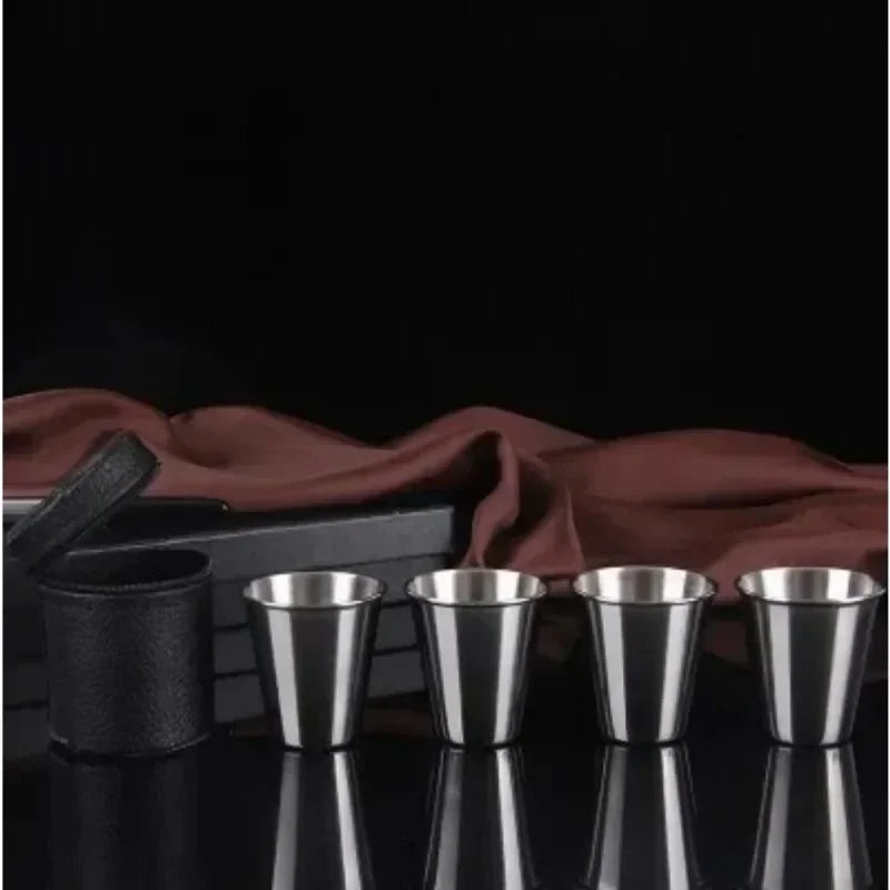 Stainless Steel Mini Shot Cup Set of 4 – 30ml & 170ml