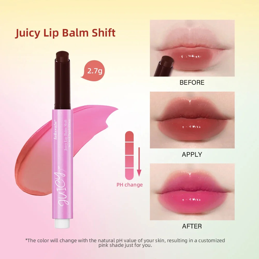 Lakerain Color Change Lip Balm Gloss with Vitamin E – 6 Shades