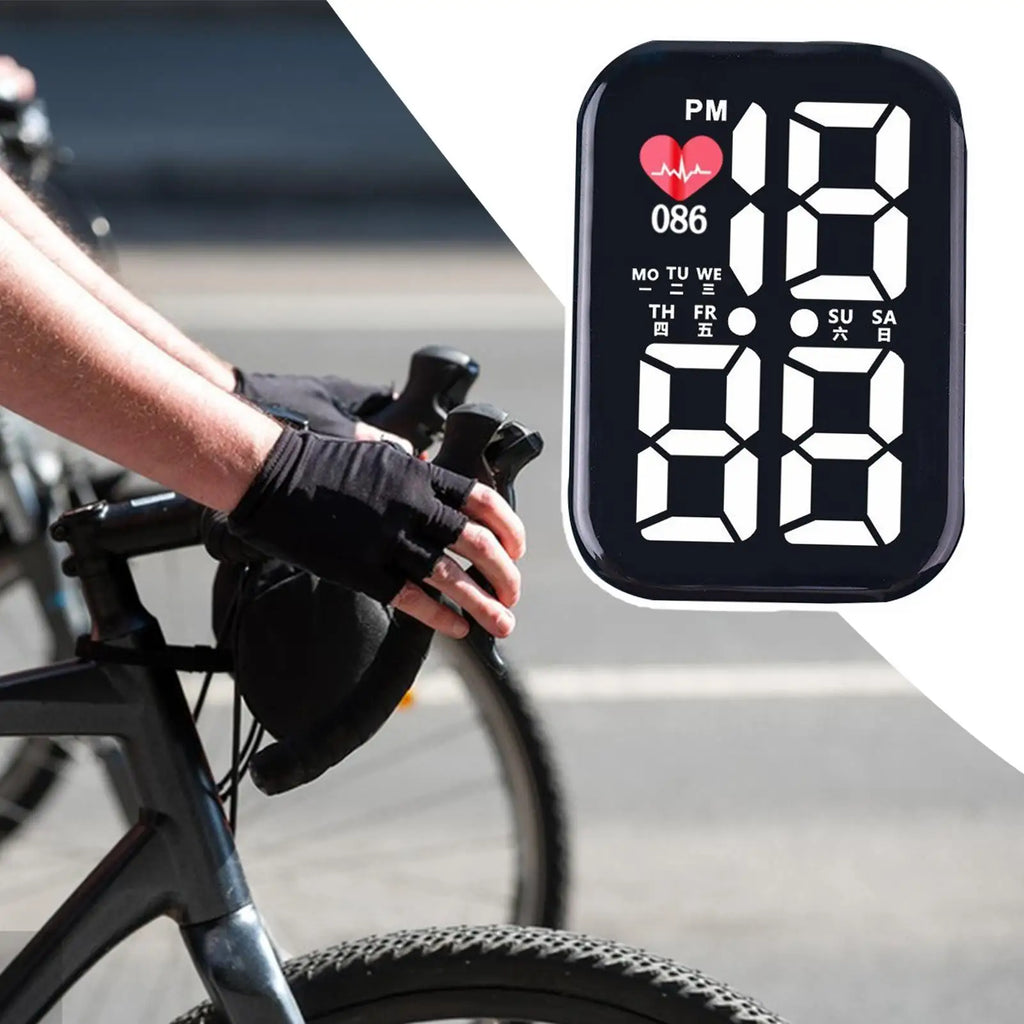Waterproof LED Stick-On Dashboard Clock | Car Truck Bike Boat