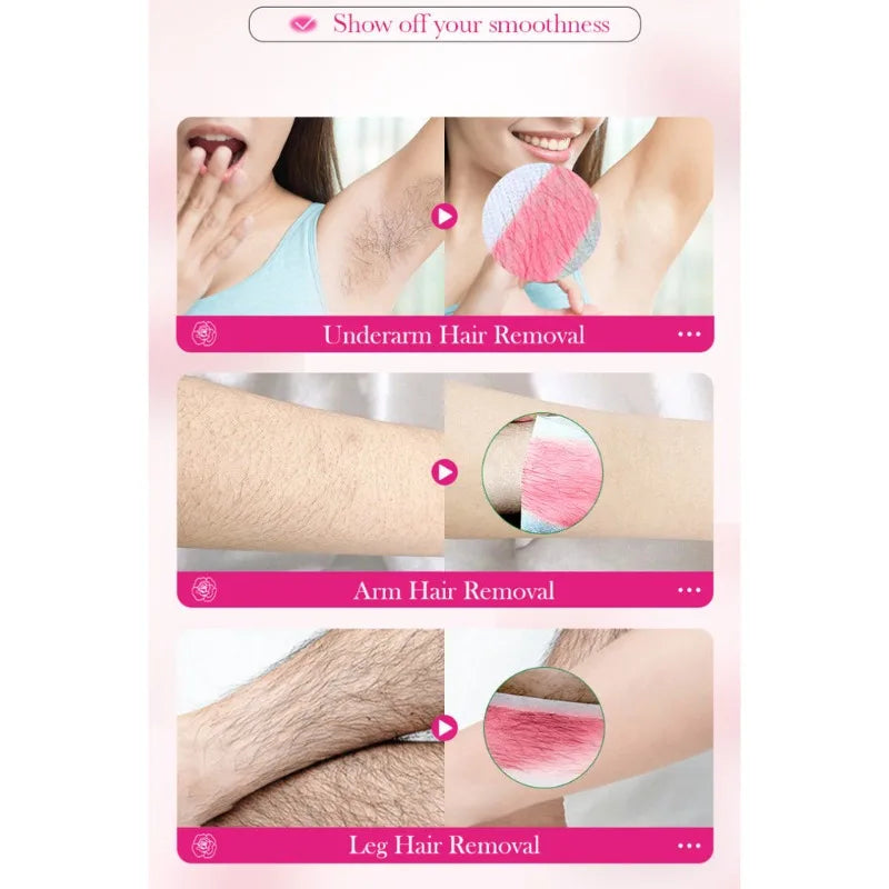 Aloe Cold Wax Strips 10 PCS/20 Sides – Body Hair Removal