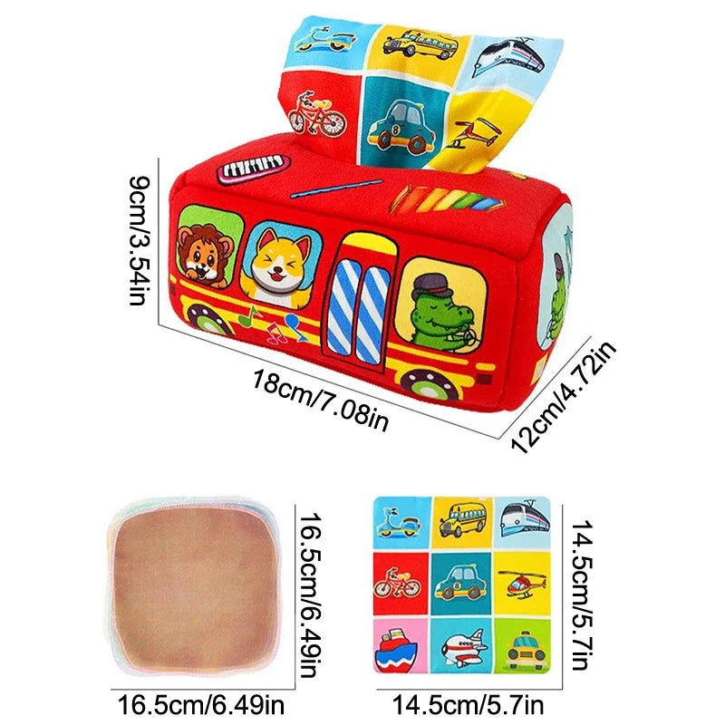 Baby Carrot Harvest Montessori Toy | Toddler Tissue Box Game