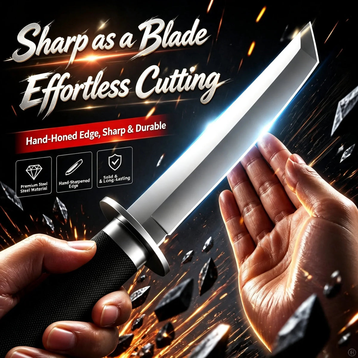 Japanese Fixed Blade Camping Survival Knife | Dragon Bone 22.5cm