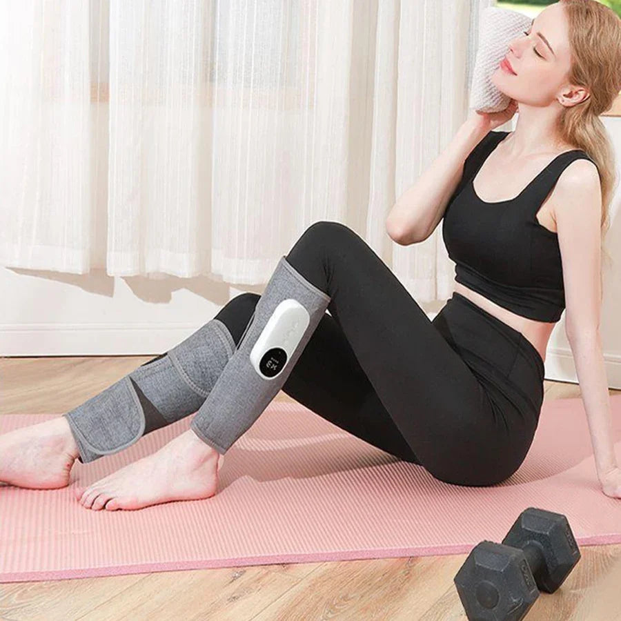 Wireless Leg & Calf Massager – 360° Air Pressure & Warm Compress