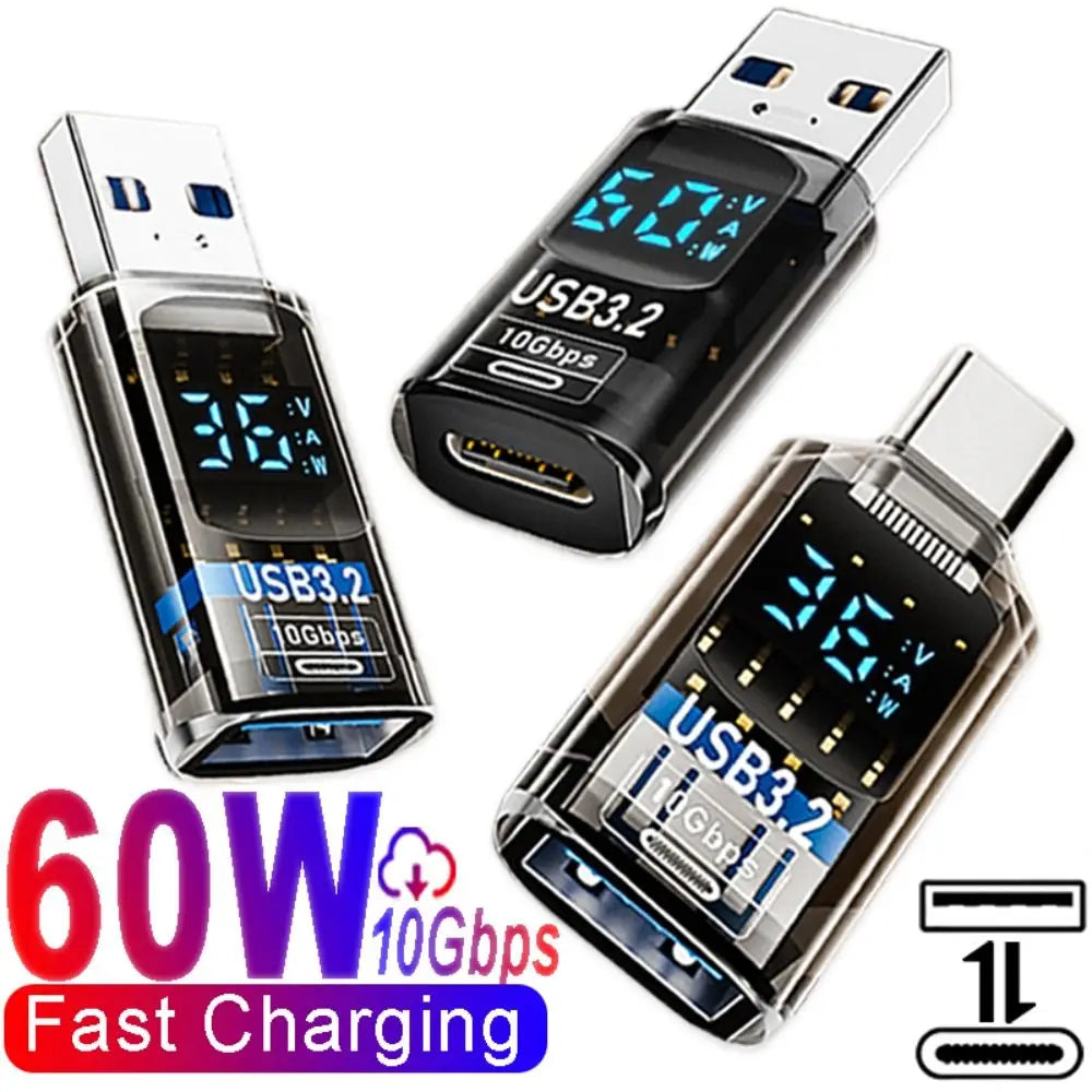 USB 3.2 to USB-C Adapter 10Gbps | Digital Display Fast Charging