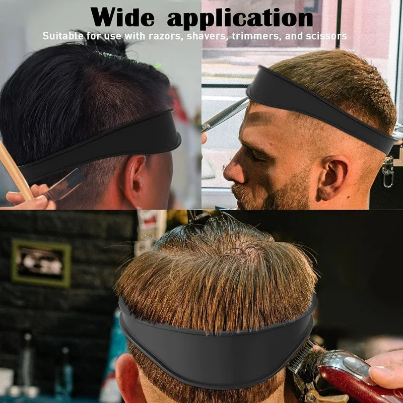 DIY Home Hair Trimming Haircut Curved Headband Silicone Neckline
