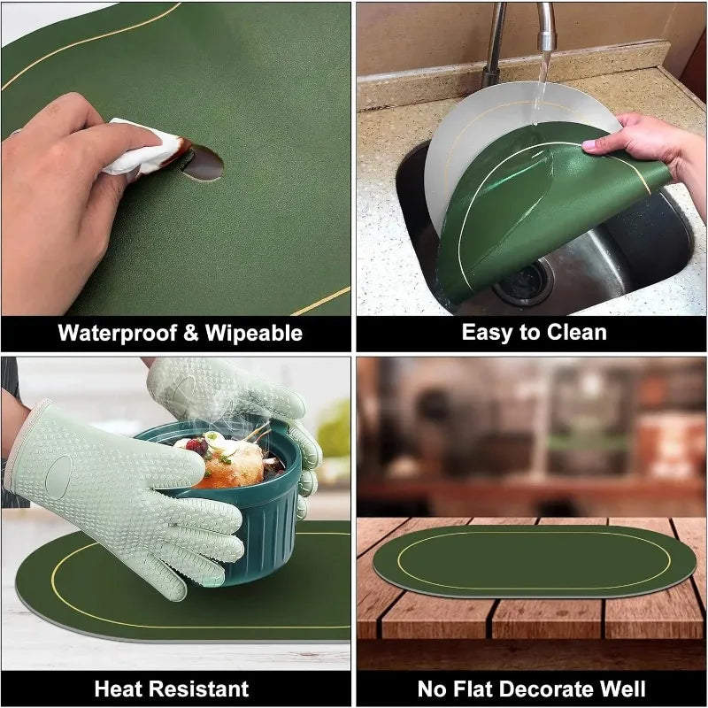 Leather Placemats – Heat Resistant, Waterproof & Washable