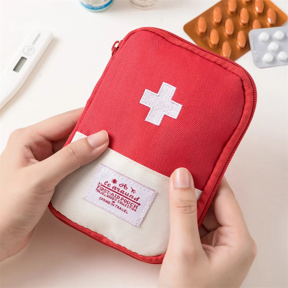 Portable Medical Medicine Storage Dispenser Bag Travel Outdoor Pill