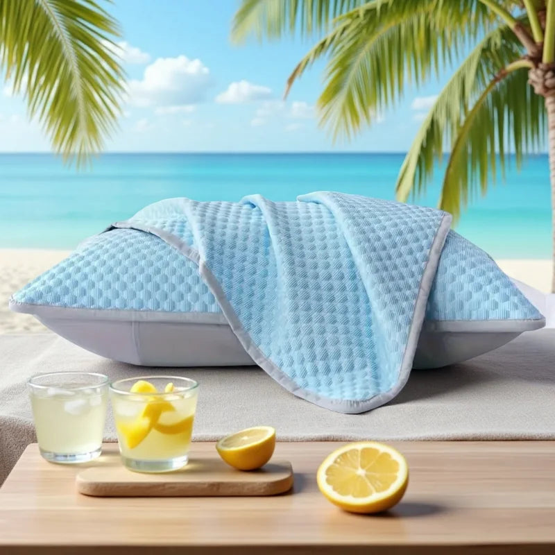 Ice Silk Cooling Pillowcase – Soft, Breathable & Washable