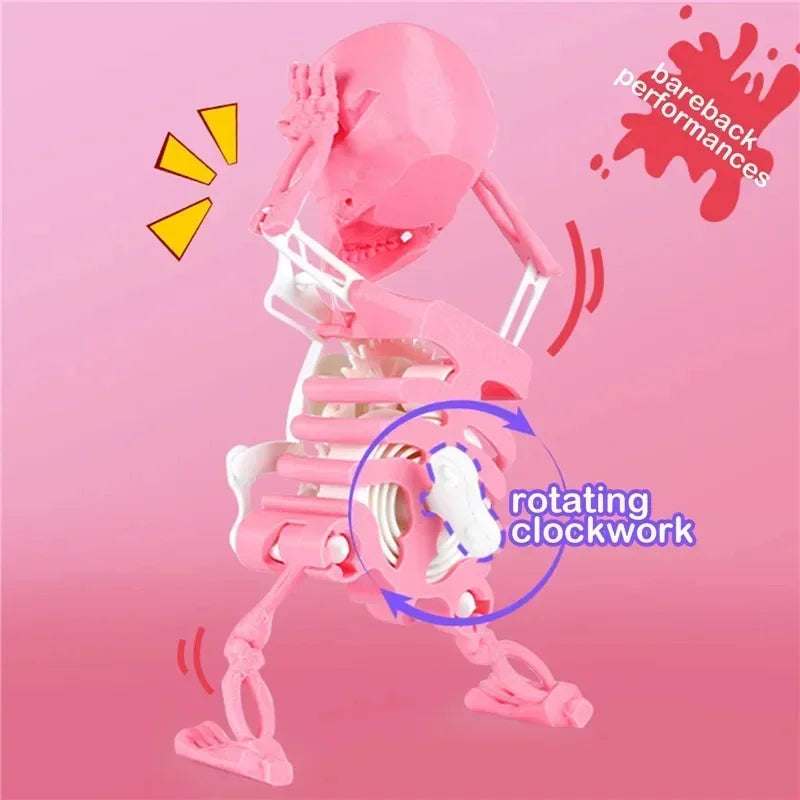 3D Skeleton Man Dancing Skull Ornament Sculpture Figurine Statue Home