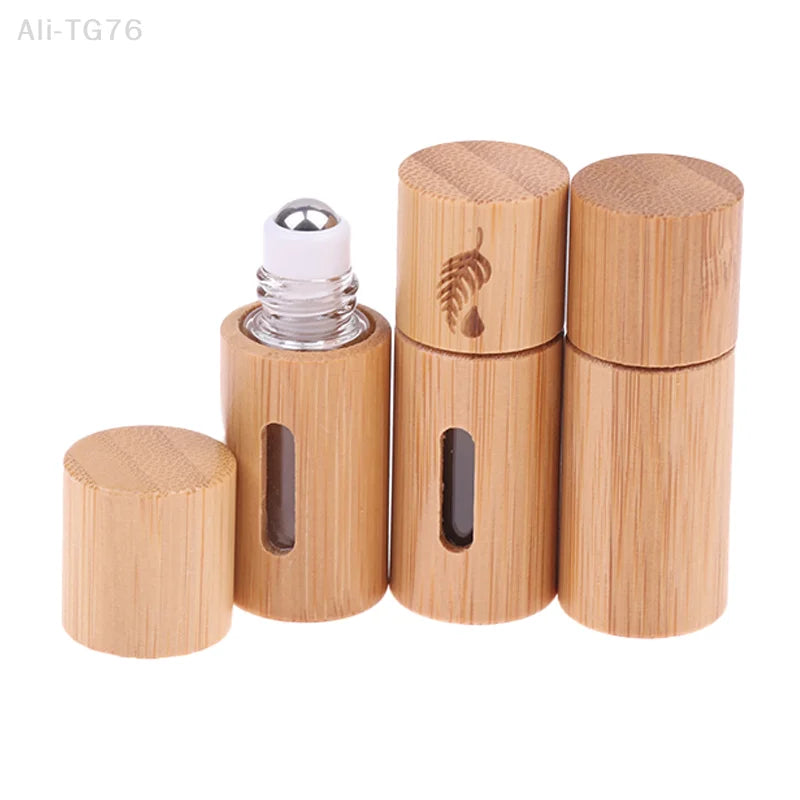 3ml Bamboo Roll-On Bottle | Essential Oil Aromatherapy Roller