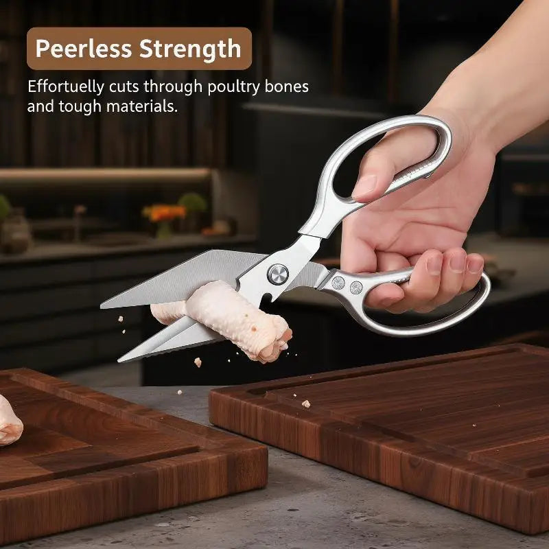 Kitchen Scissors Sharp Thickened Stainless Steel Blades Nonslip