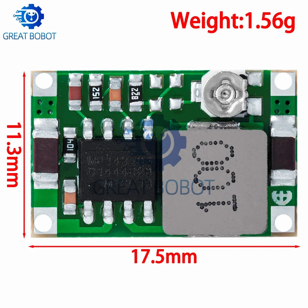 Mini360 DC-DC Buck Converter Step-Down Module 4.75–23V, 340KHz