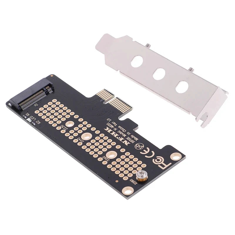 M.2 NVMe NGFF SSD to PCIe x1 Adapter Card + Half-Height Bracket