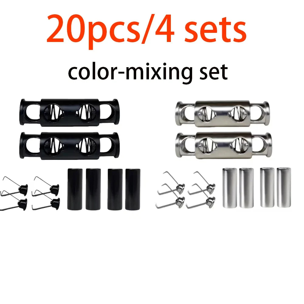 Spring Buckle No Lace Rope Lock Installation Shoelaces Hoodies