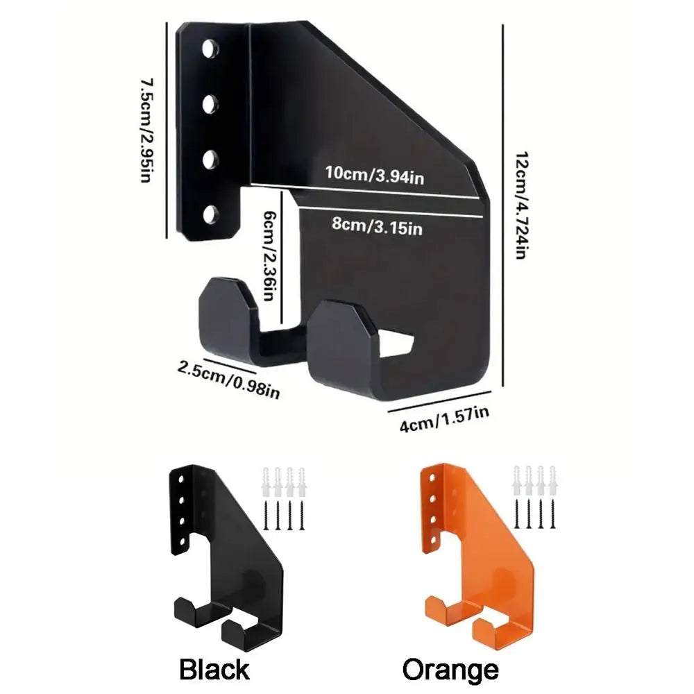 Heavy-Duty Iron Wall Mount Chainsaw & Tool Storage Rack