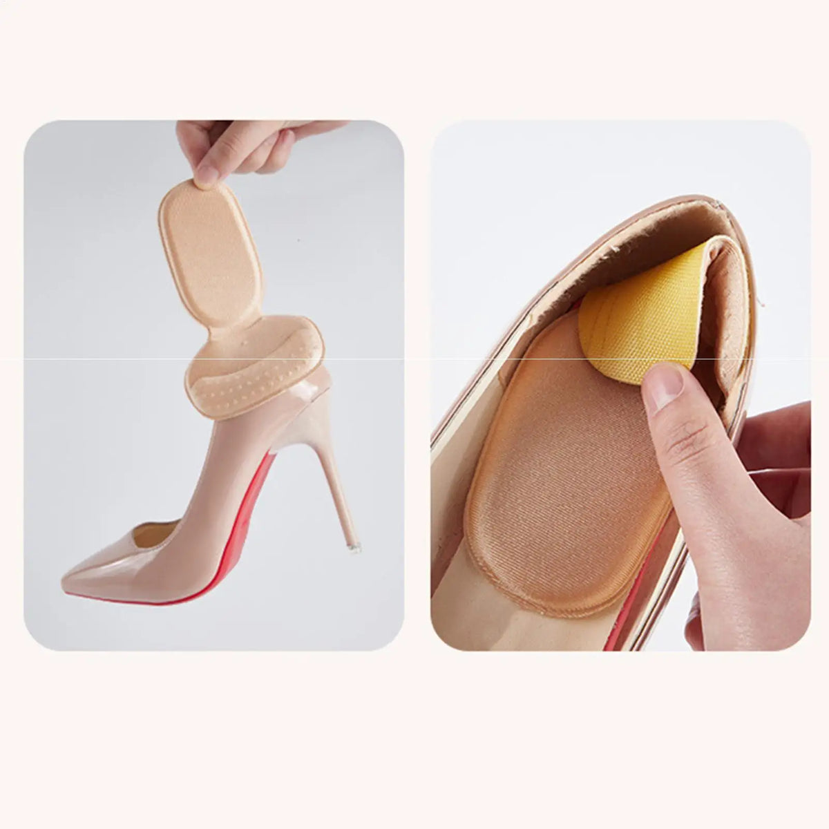 Heel Cushion Pads 2Pcs – Anti-Slip Blister Guard Insoles