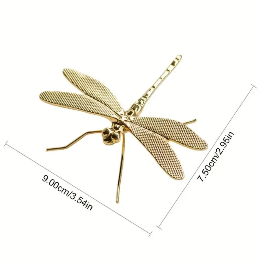 Retro Alloy Dragonfly Butterfly Small Ornaments Office Study Desktop