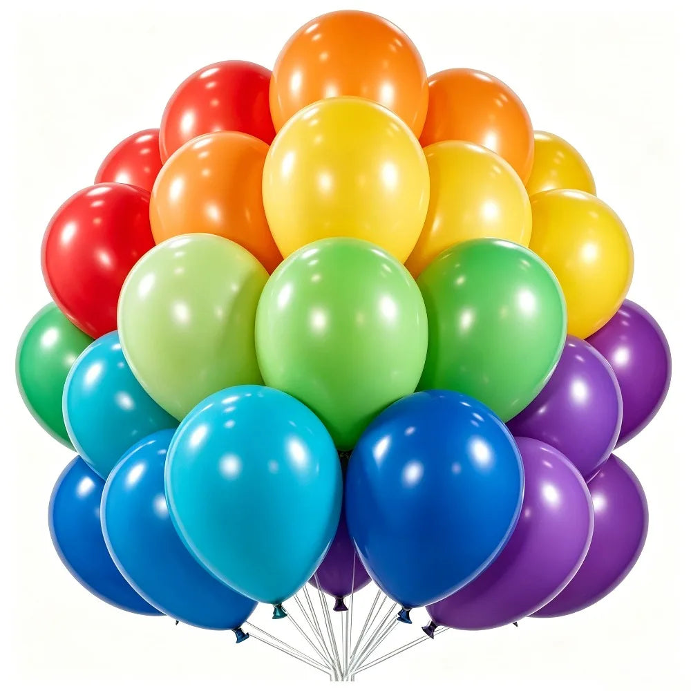 100pcs Colorful Latex Balloon Kit – Party & Event Decoration