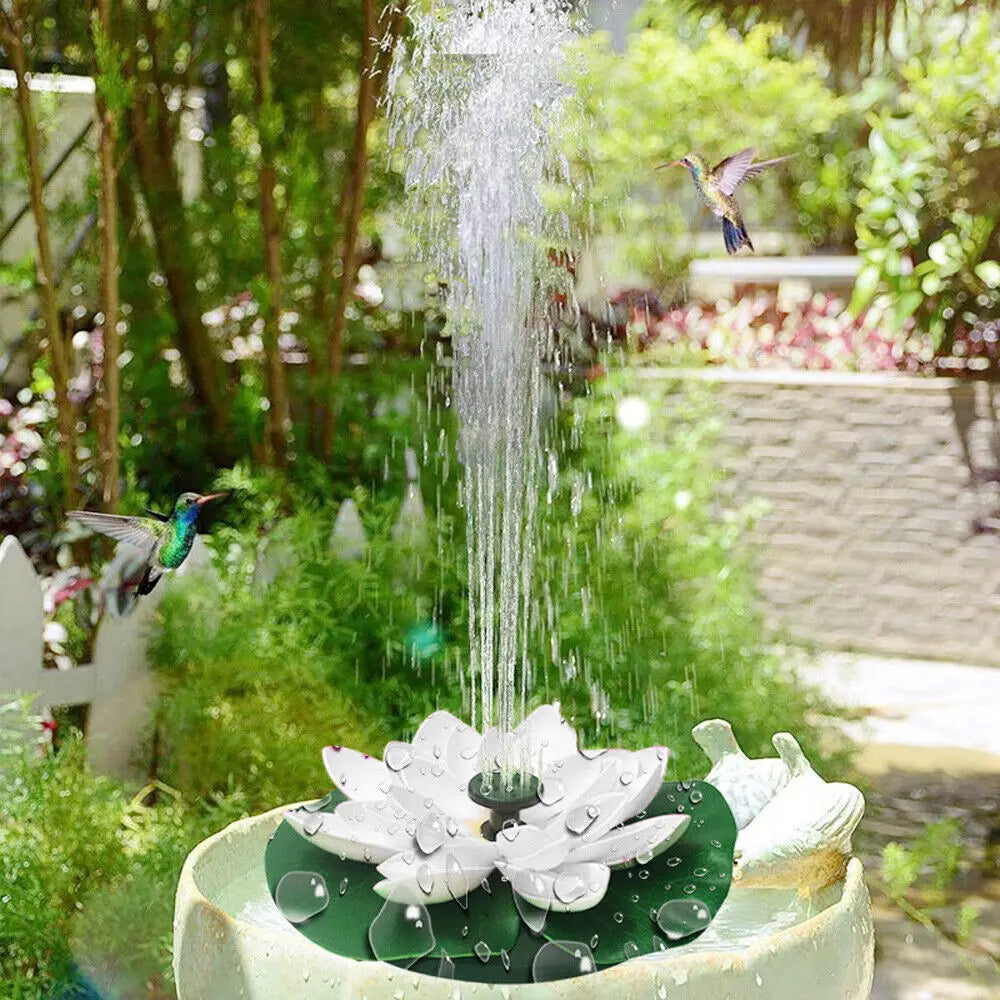 AISITIN Mini Lotus Solar Water Fountain – Garden & Bird Bath