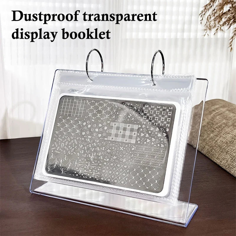 Nail Art Stamping Plate Holder & Display Stand – 34 Plates