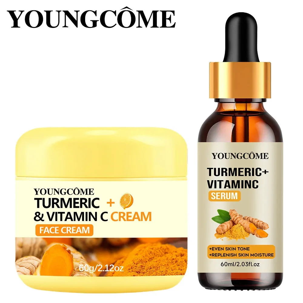 YOUNGCOME Turmeric Vitamin C Cream Set – Collagen & Retinol