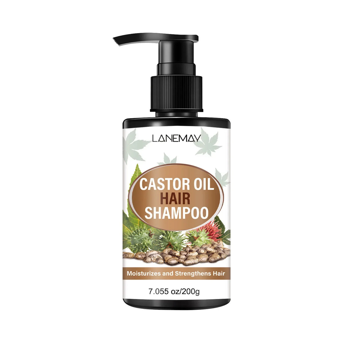 Lanemay Castor Oil Herbal Shampoo – Moisturizing & Strengthening