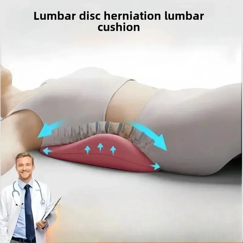 HOMEFISH Memory Foam Lumbar Support Pillow | Ergonomic Cushion