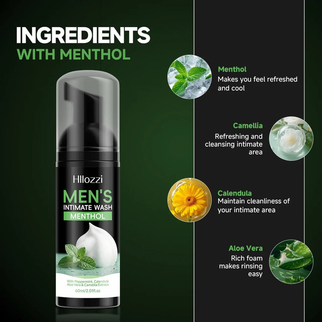 Men's Intimate Wash Cooling Mint – Cleanse, Moisturise & Freshen