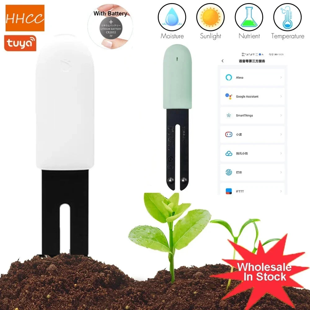 HHCC Flower Monitor Flora Garden Care Plant Grass Soil Water