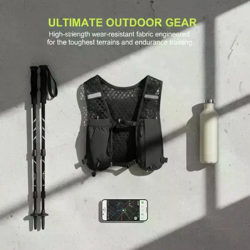 Gray Sling Vest Bag – Lightweight Crossbody for Travel & Sport