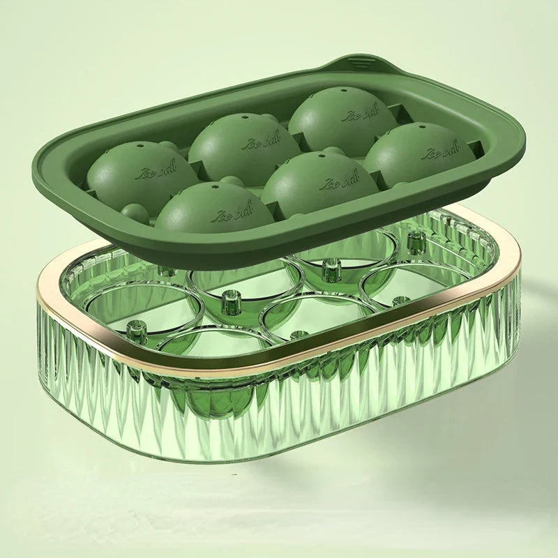 Large-capacity Spherical Ice Box Silicone Lattice Mold Food Grade