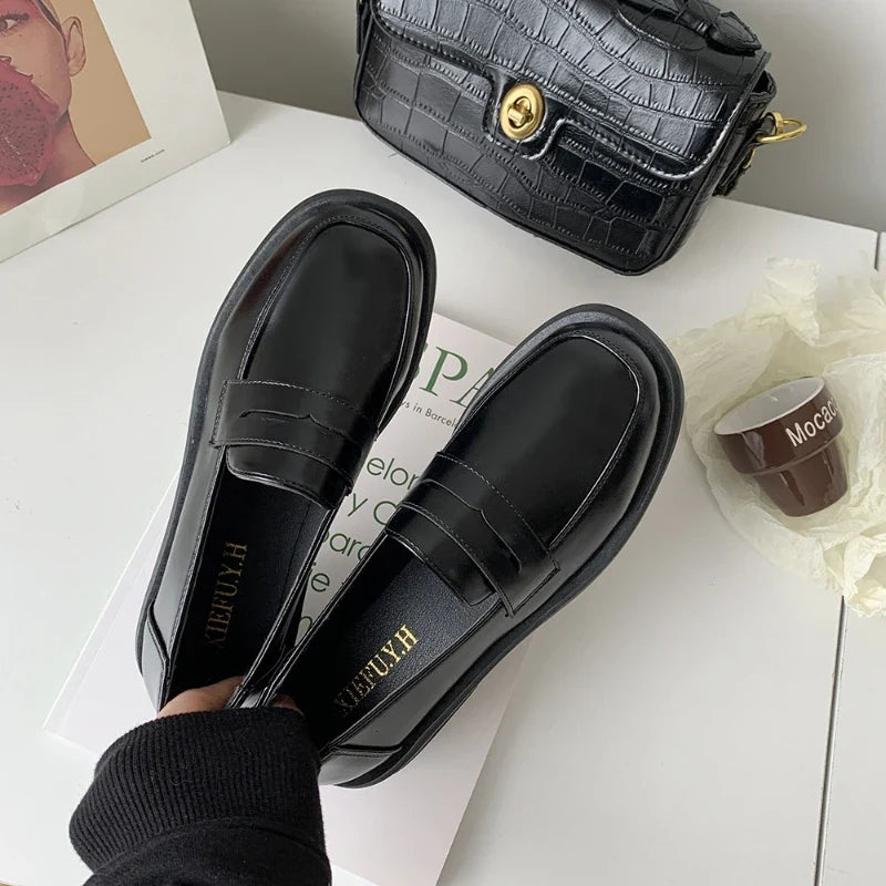 Women's Mary Jane Loafers – JK Lolita Flat Slip-On Shoes