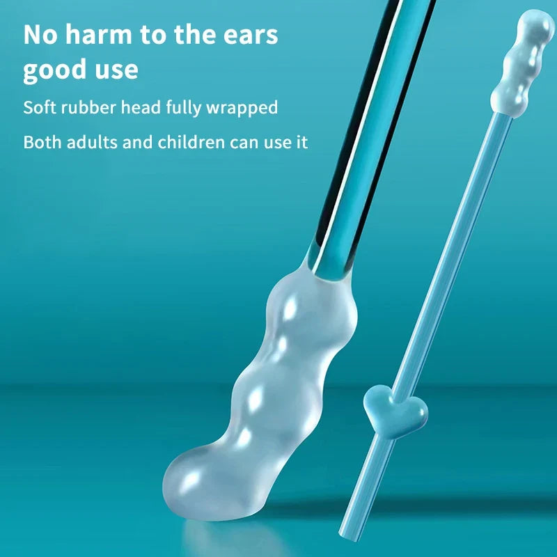 Silicone Sticky Ear Swabs – 24pc Disposable Earwax Remover