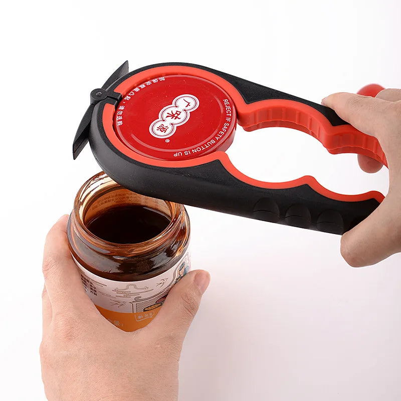 4-in-1 Can & Bottle Opener – Multi-Function Kitchen Lid Tool
