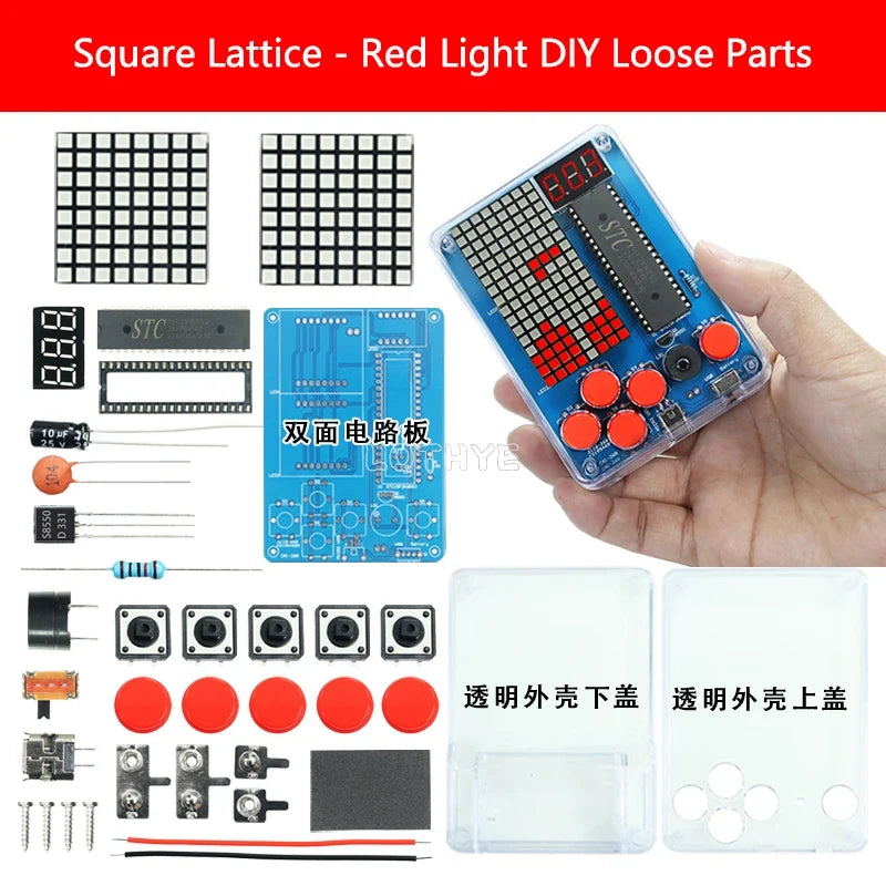 DIY Retro Pixel Game Console Soldering Kit – Snake & Racing