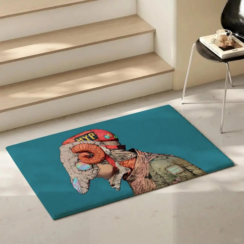 Kenshi Yonezu Flannel Floor Mat – Non-Slip Soft Indoor Rug