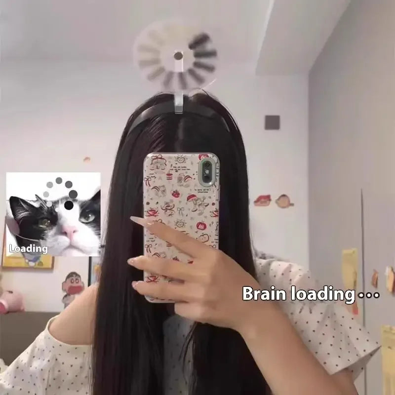Brain Loading Rotating Duckbill Hair Clip – Funny Novelty Hairpin