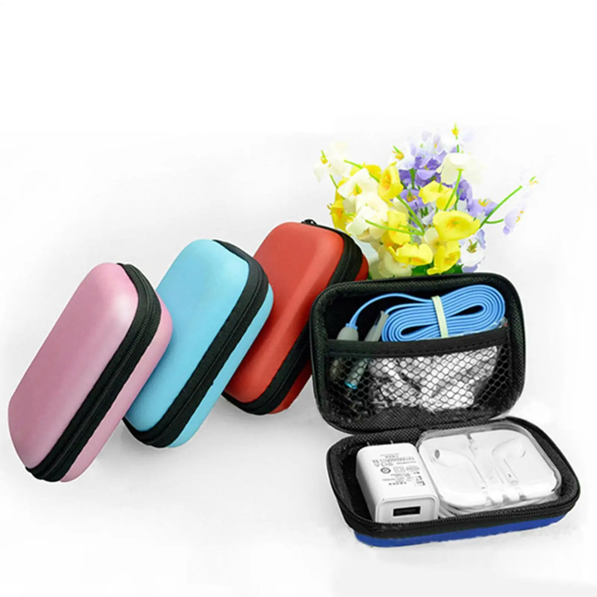 Travel Electronics Organizer Bag – Portable Tech Accessories Pouch