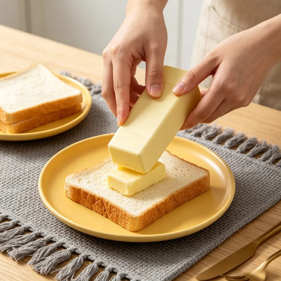 PP Butter Storage Container Rotating Bottom Anti Adhesion Spreading