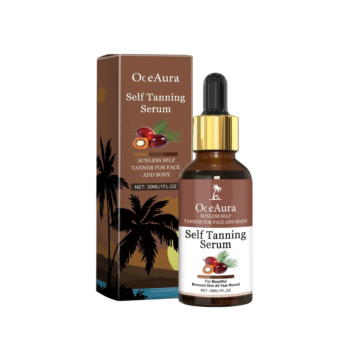 Brightening Tanning Face Serum – Moisturizing Glow Essence