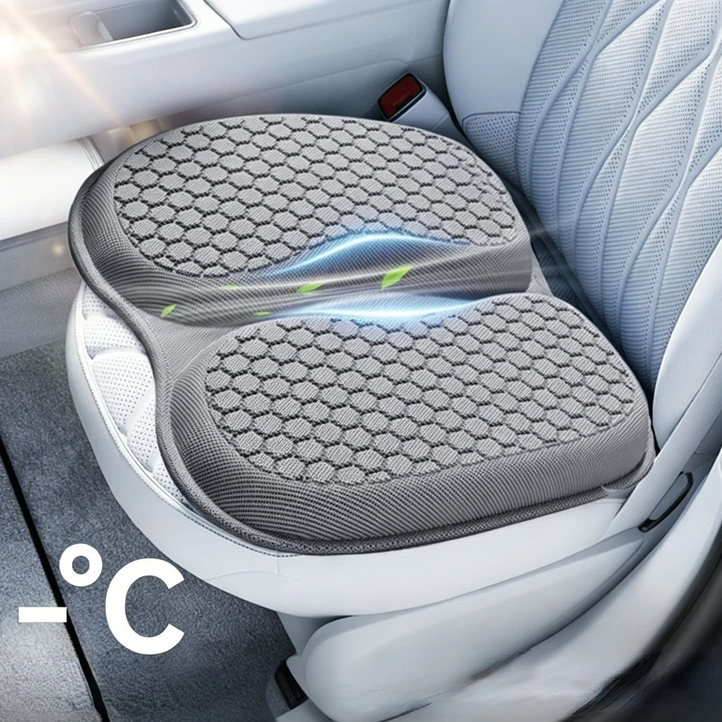 Cooling Gel Seat Cushion – Ergonomic Honeycomb Car & Office Pad