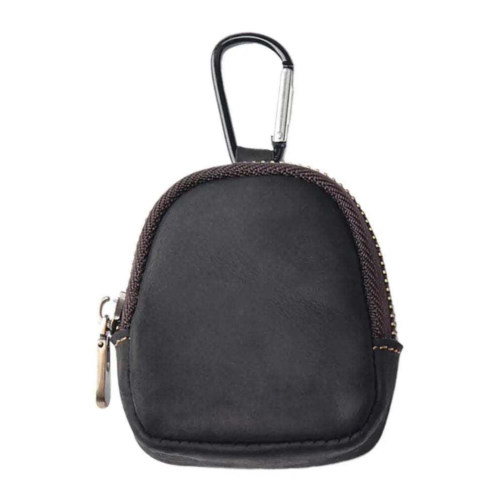 Mini PU Coin Purse with Carabiner Clip – Key & EDC Pouch