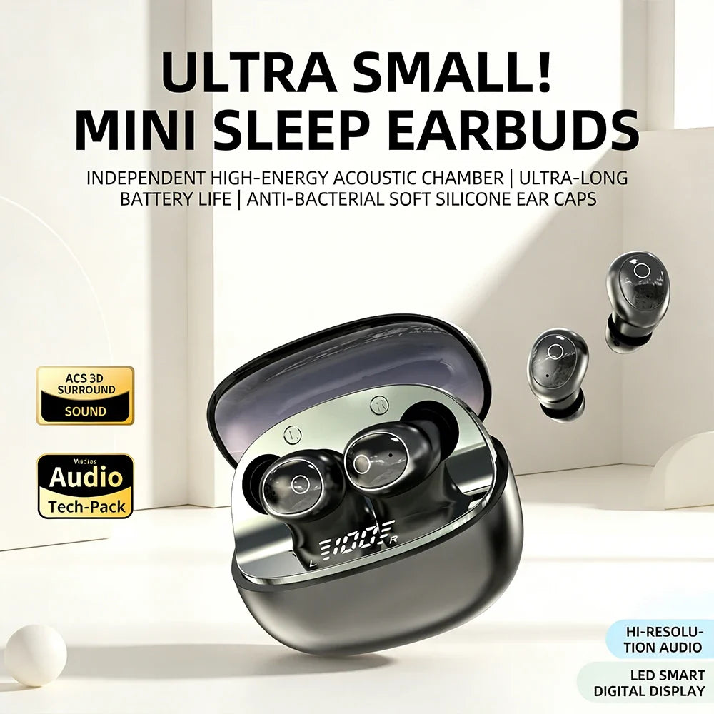 T10 Mini Bluetooth Sleep Earbuds – HiFi Stereo Wireless In-Ear