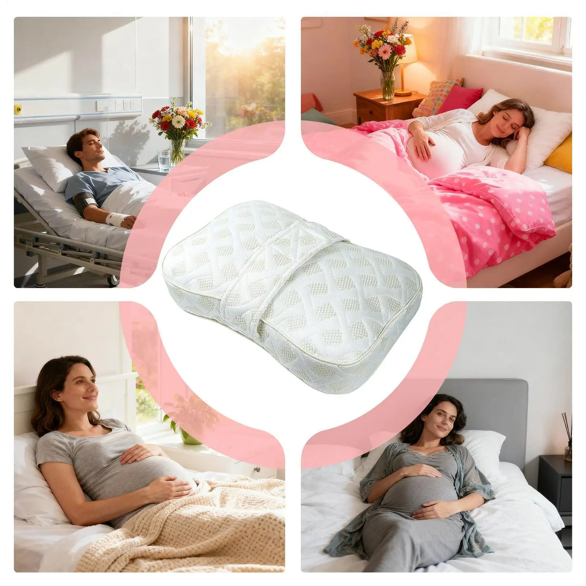 3D Memory Foam Knee Pillow | Side Sleeper Hip & Leg Support