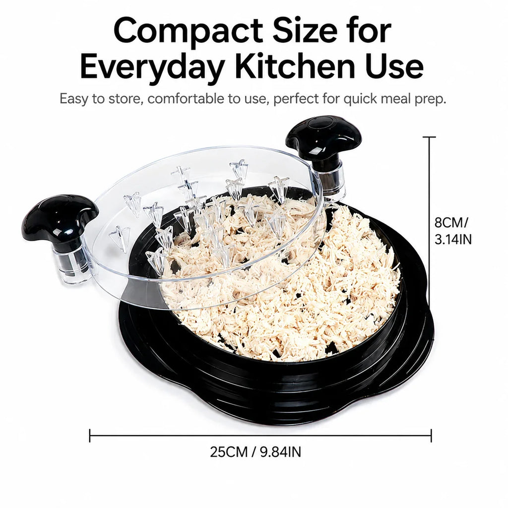 Manual Chicken & Meat Shredder with Transparent Lid | PGY