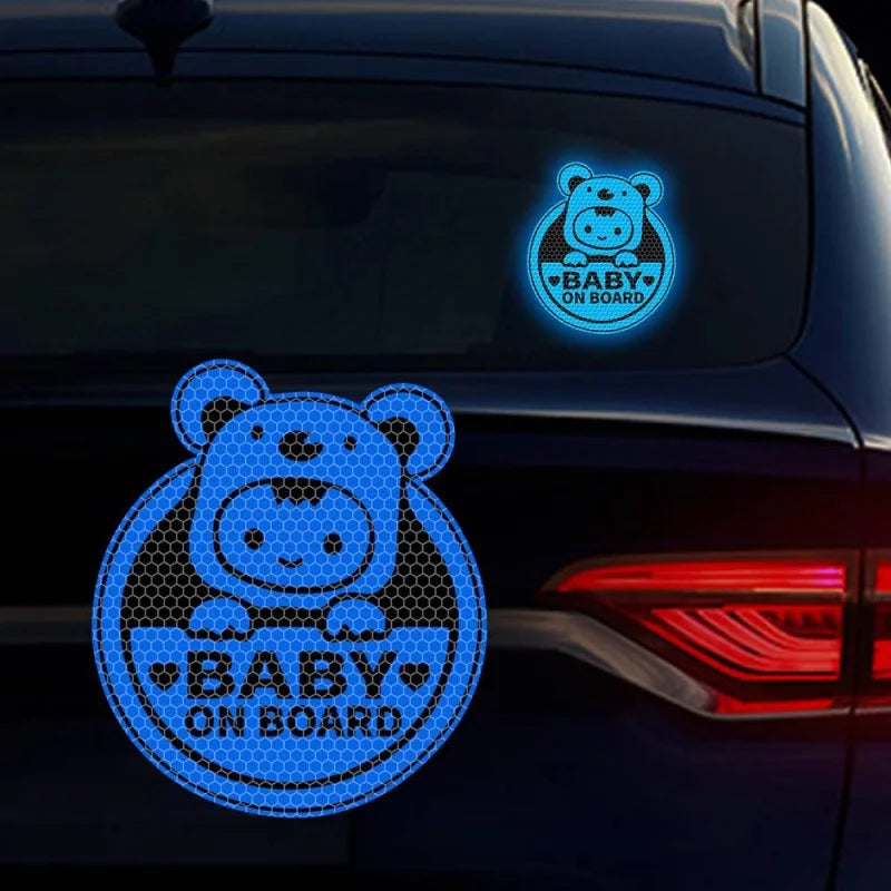 Koala Baby on Board Reflective Car Decal Stickers 3-Pack
