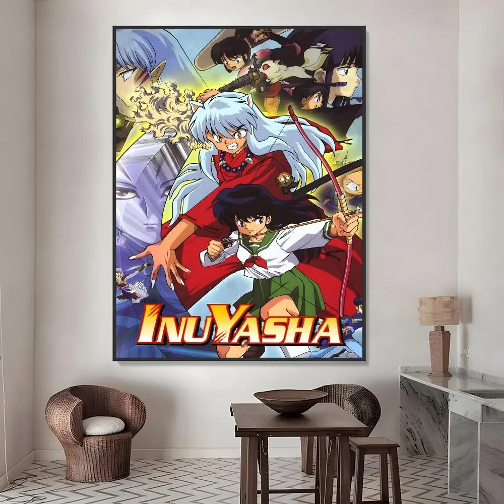 Inuyasha Waterproof PVC Poster Stickers – Anime Wall Décor
