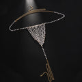 Pearl Heart Belly Chain – Double Row Crystal Waist Chain Women
