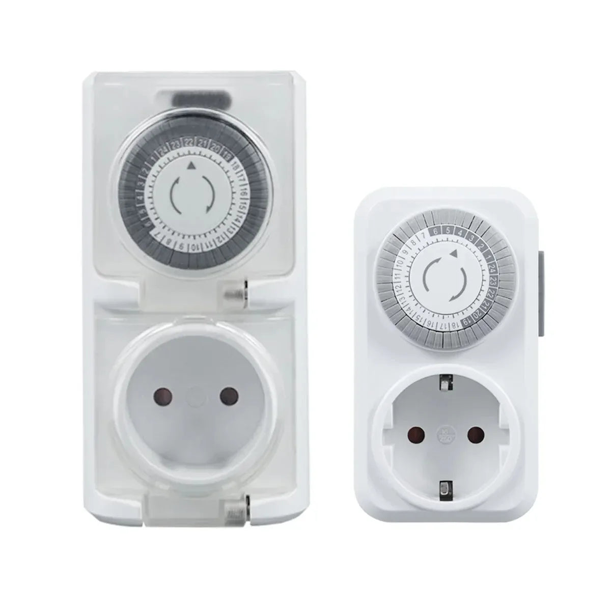 EU Plug 24-Hour Mechanical Timer Socket 16A 3680W Auto Switch